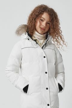 Chamarras Canada Goose Niños México - Juniper Abrigos Blancos FH2304567